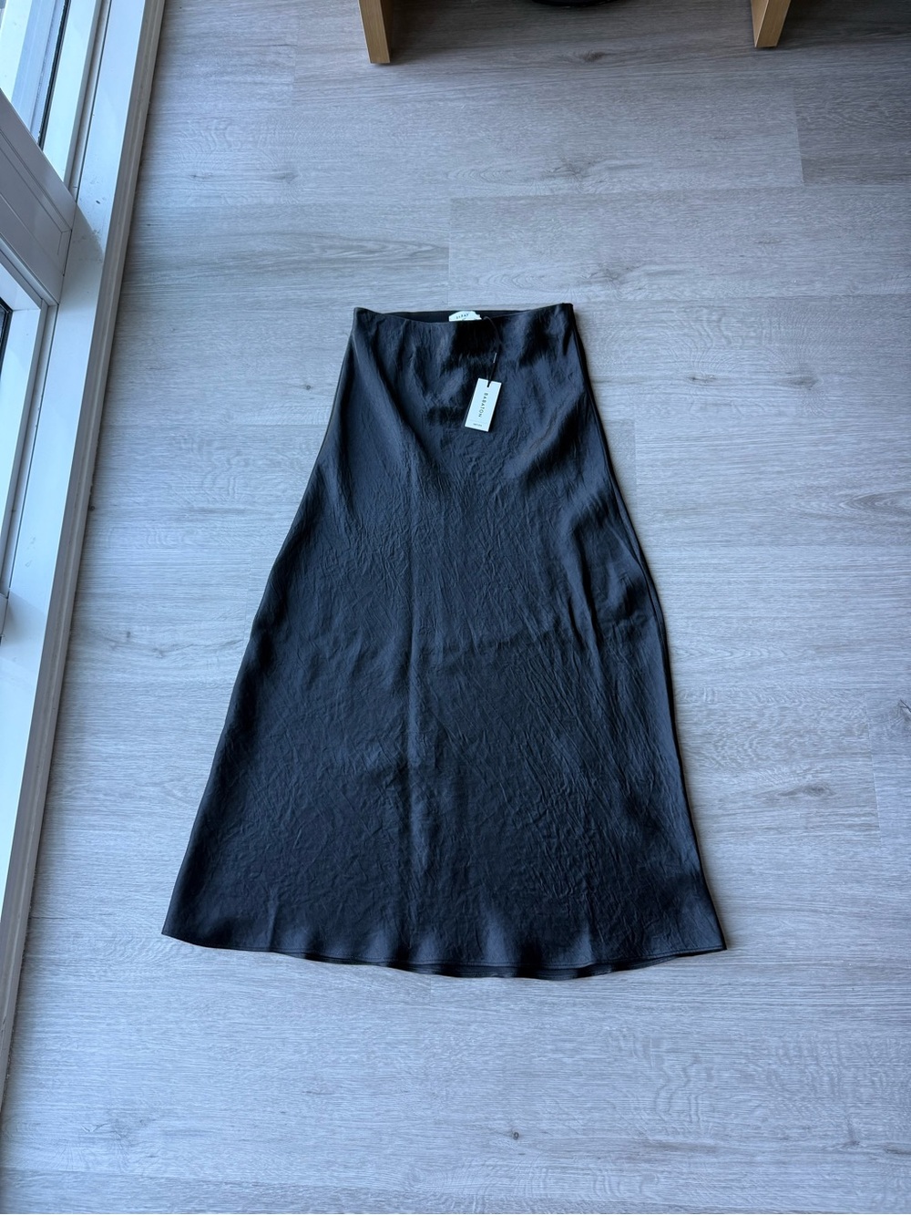 Babaton black midi skirt